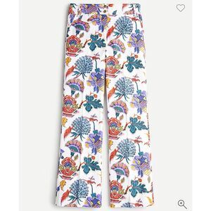 J. Crew Kickout Crop Pant in Paisley Floral Trouser Style AM991 Size 00